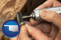 oklahoma map icon and repairing and polishing a ring