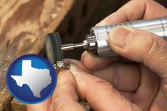 texas map icon and repairing and polishing a ring