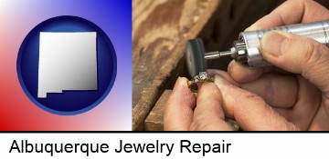 repairing and polishing a ring in Albuquerque, NM