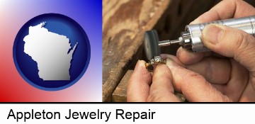 repairing and polishing a ring in Appleton, WI