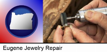 repairing and polishing a ring in Eugene, OR