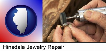 repairing and polishing a ring in Hinsdale, IL