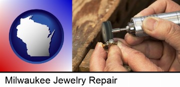 repairing and polishing a ring in Milwaukee, WI