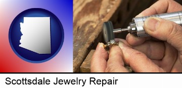 repairing and polishing a ring in Scottsdale, AZ